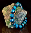 Blue Tiger Eye Reiki-Infused Focus & Confidence Bracelet (Medium–Large Wrist)