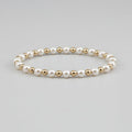 14K Gold Filled 2.5mm Gold Filled & 4mm Pearl Bead Bracelet