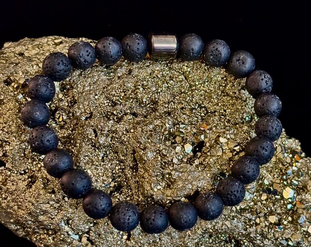 Earth Energy Collection – 6 Choices - Natural Stone & Magnetic Bead Bracelets for Medium to Large Wrists