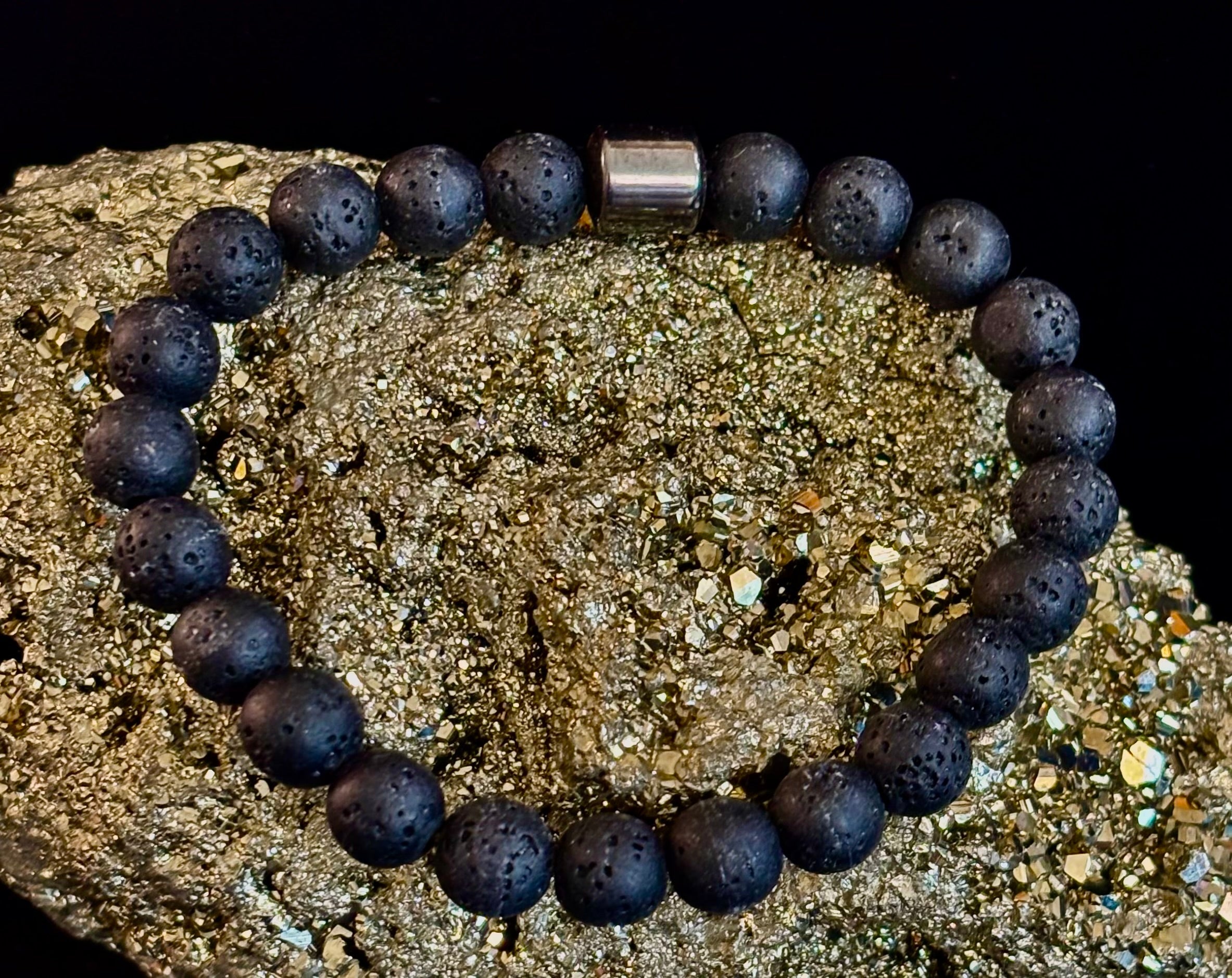Earth Energy Collection – 6 Choices - Natural Stone & Magnetic Bead Bracelets for Medium to Large Wrists