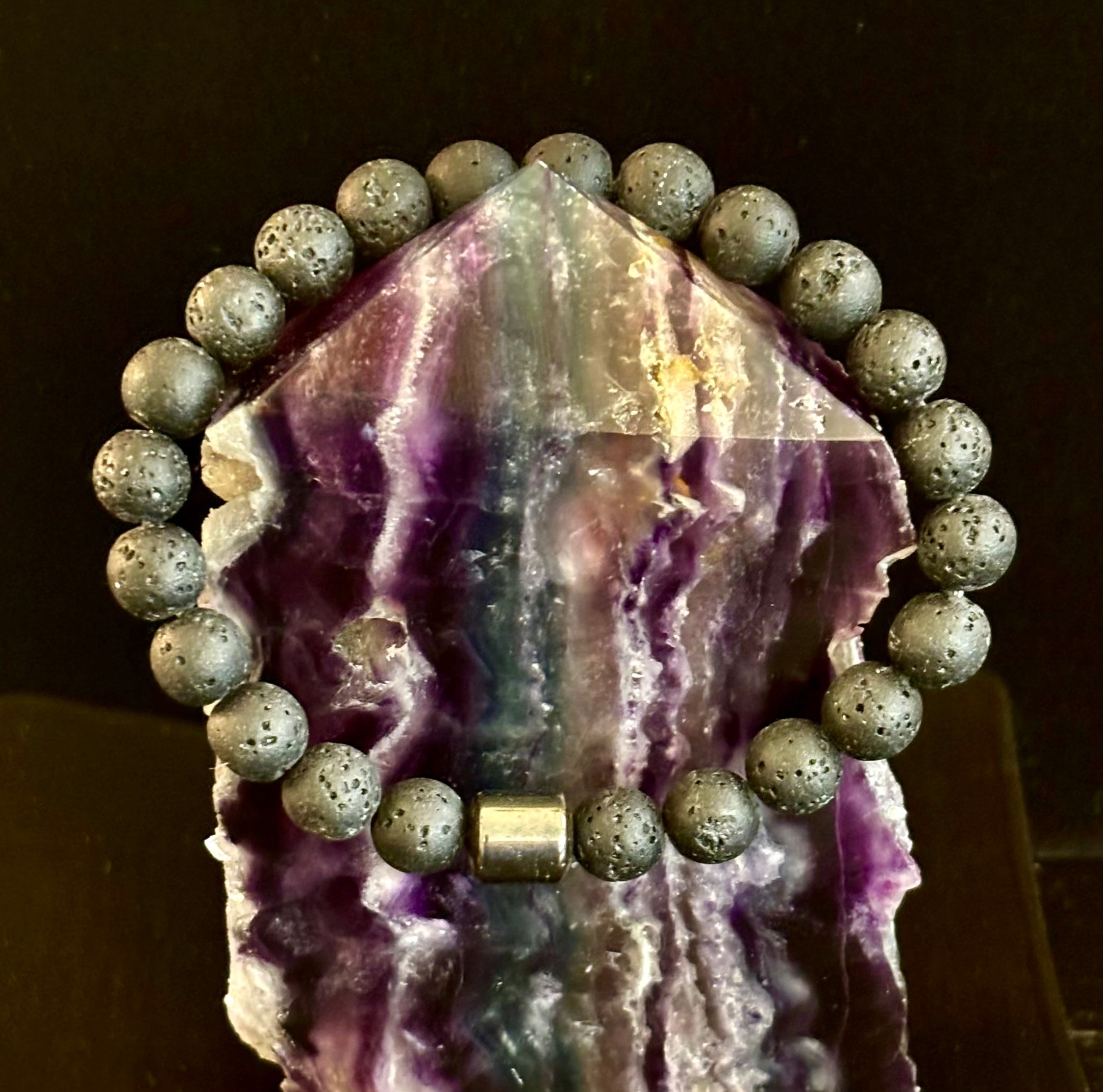 Earth Energy Collection – 6 Choices - Natural Stone & Magnetic Bead Bracelets for Medium to Large Wrists