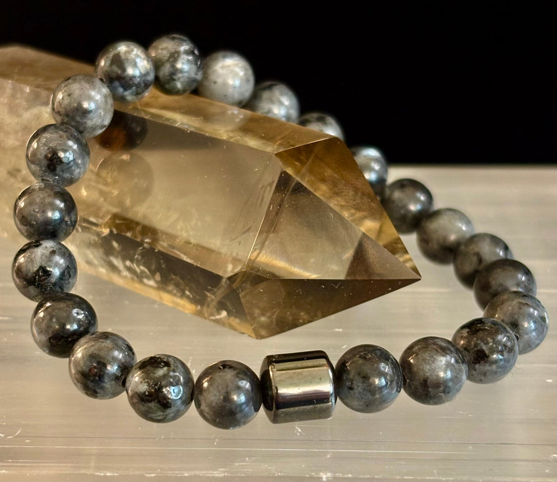 Earth Energy Collection – 6 Choices - Natural Stone & Magnetic Bead Bracelets for Medium to Large Wrists