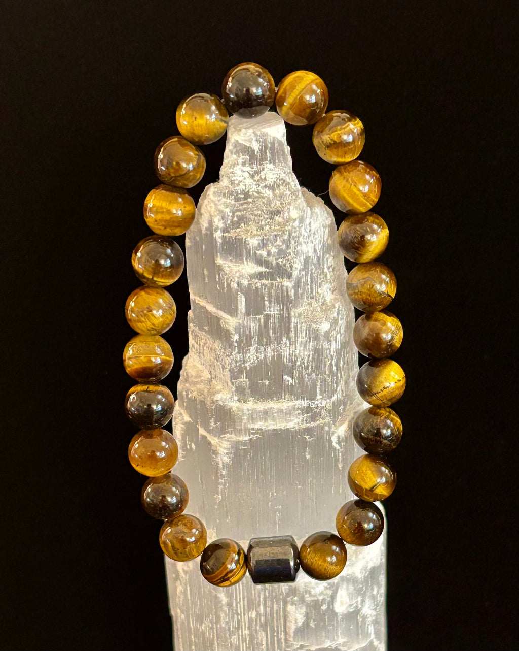 Earth Energy Collection – 6 Choices - Natural Stone & Magnetic Bead Bracelets for Medium to Large Wrists