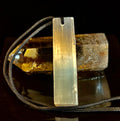 Selenite Pendant Rough Stone Necklace – Cleanse, Balance & Protect