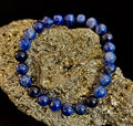 Sodalite Gemstone Bracelet – Intuition, Truth & Emotional Balance (Small to Large Wrist Size Options)