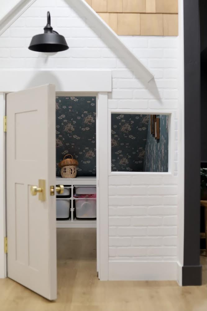 Liesl Floral Removable Wallpaper in Dusty Blue and Pale Pink