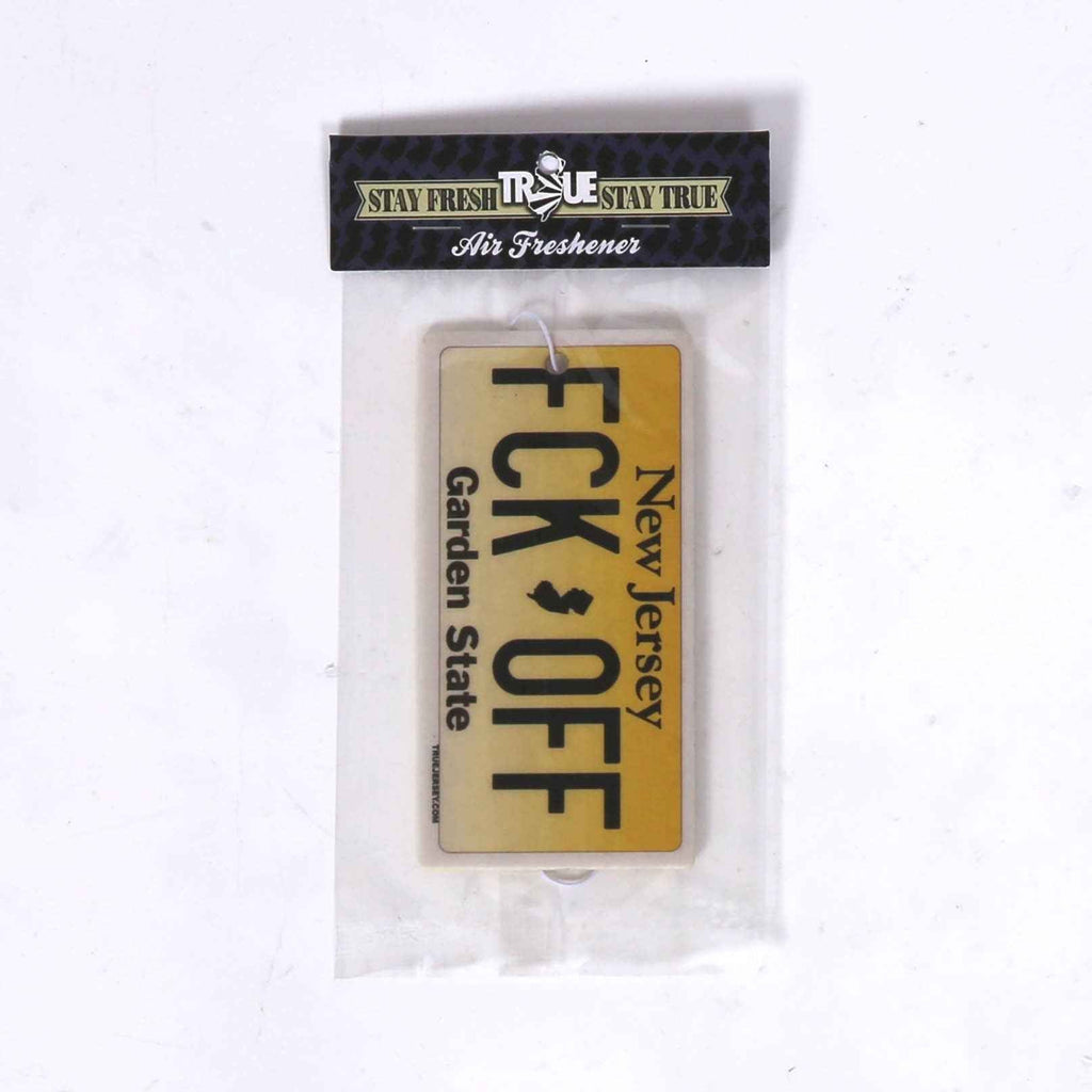 FCK-OFF License Plate Novelty Car Air Freshener - New Jersey Vibe