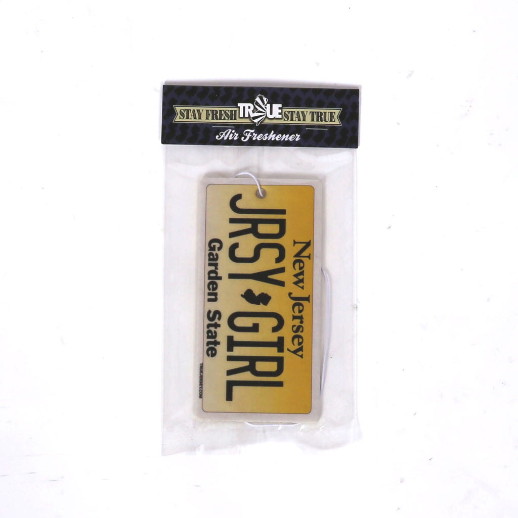 Jersey Girl License Plate Car Air Freshener - Vanilla Scent