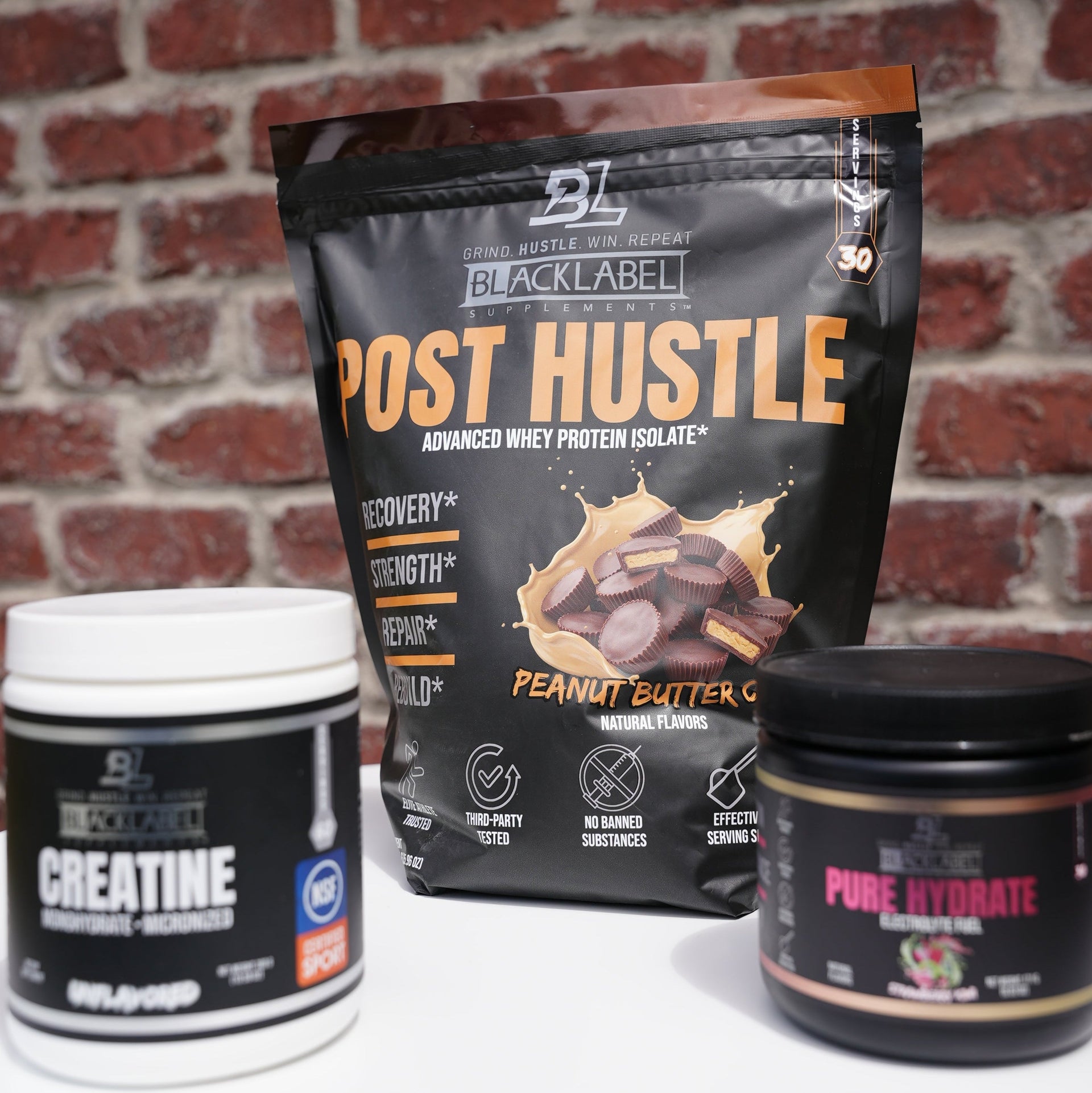 Starter Stack Athletic Supplement Bundle: Protein, Creatine & Hydrate