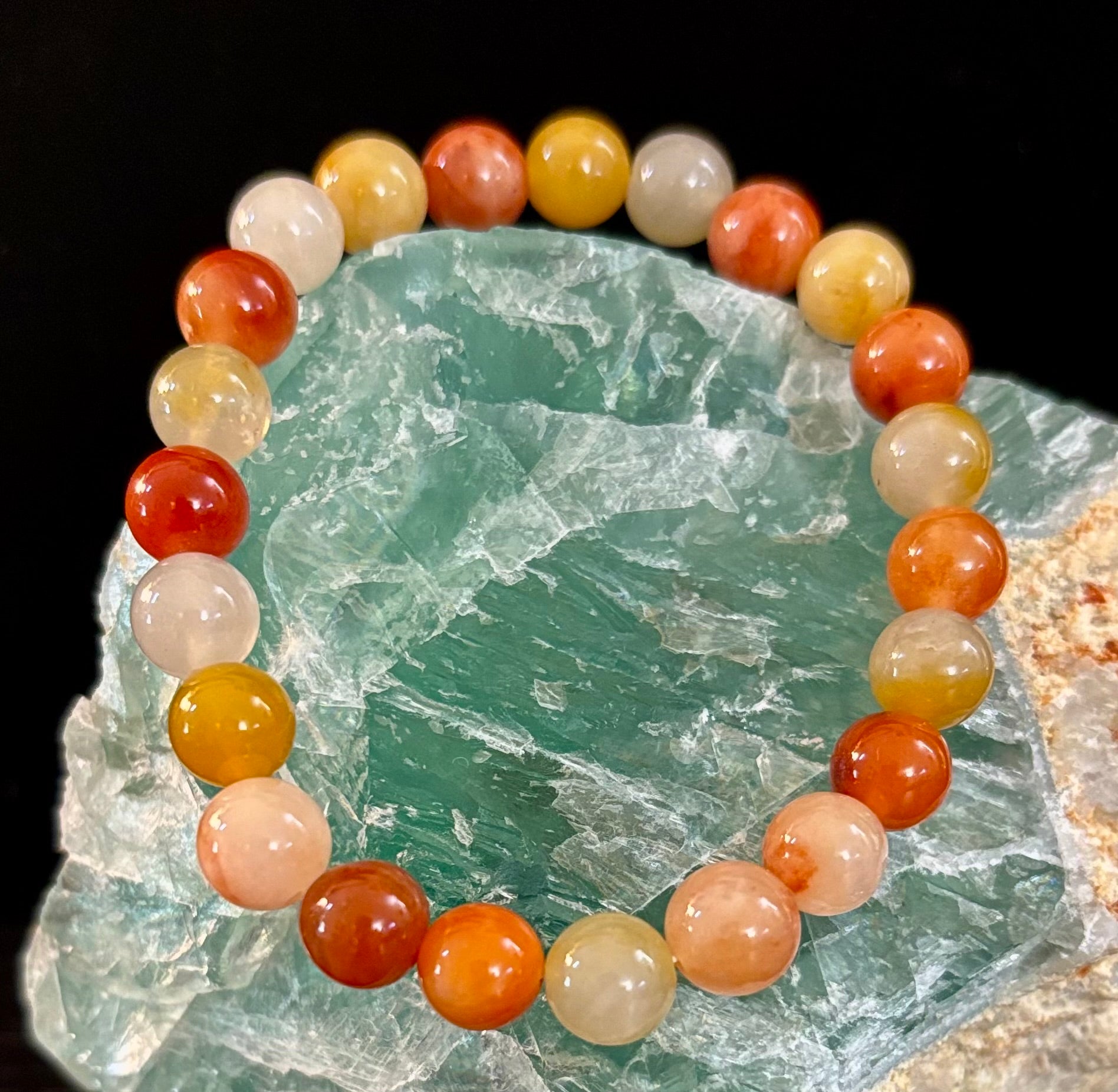 Red Aventurine Bracelet – Confidence, Creativity & Grounded Energy (Medium to Large Wrists)