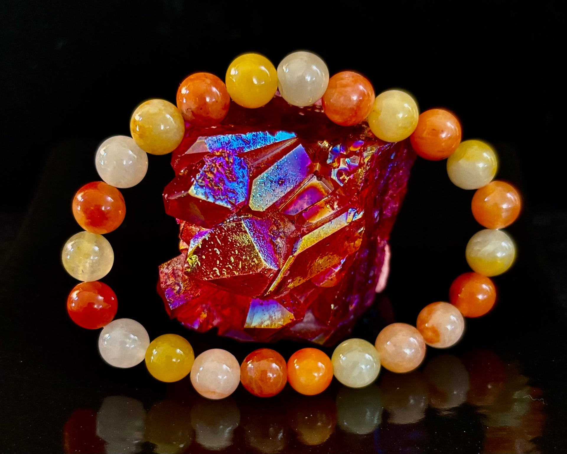 Red Aventurine Bracelet – Confidence, Creativity & Grounded Energy (Medium to Large Wrists)