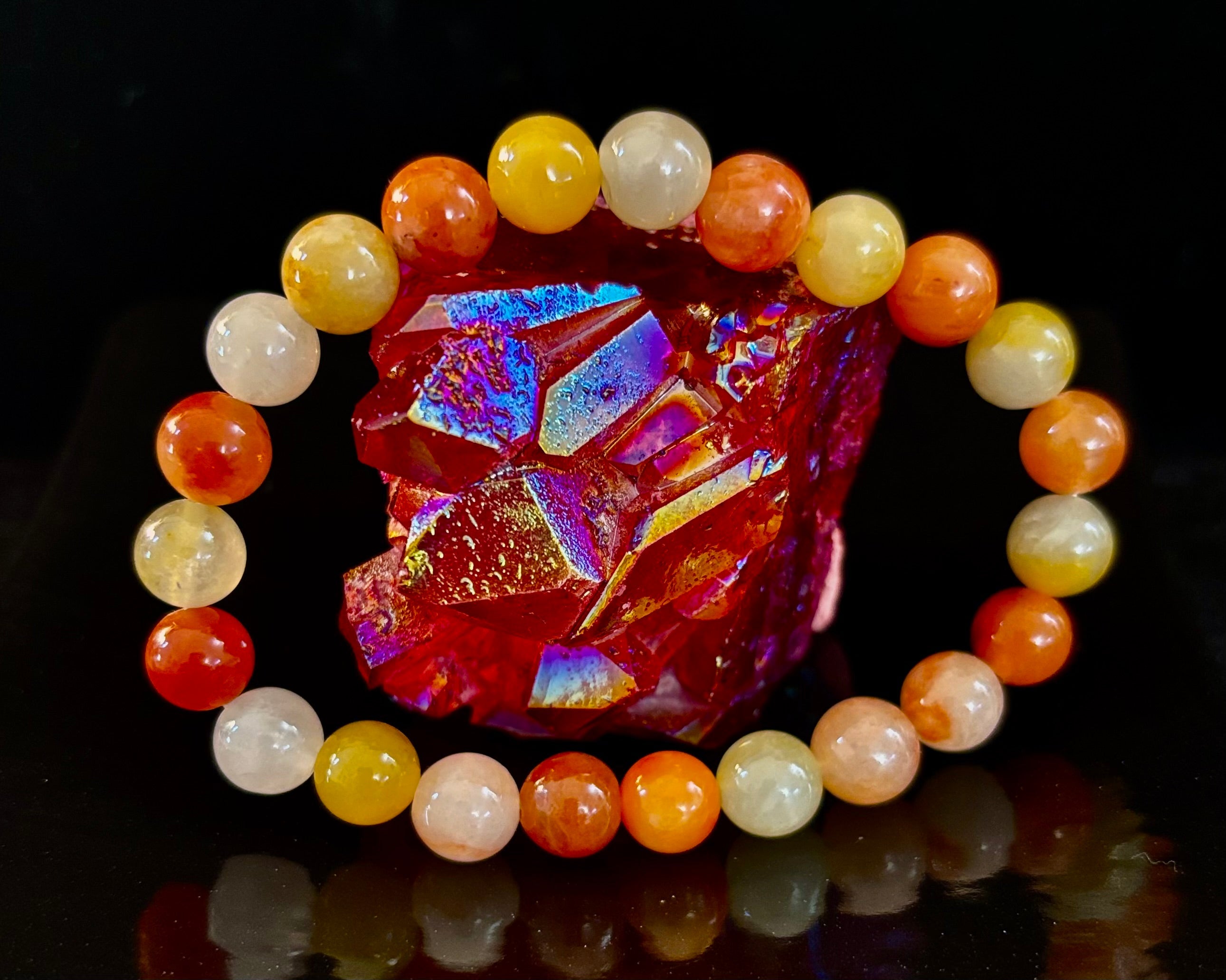 Red Aventurine Bracelet – Confidence, Creativity & Grounded Energy (Medium to Large Wrists)