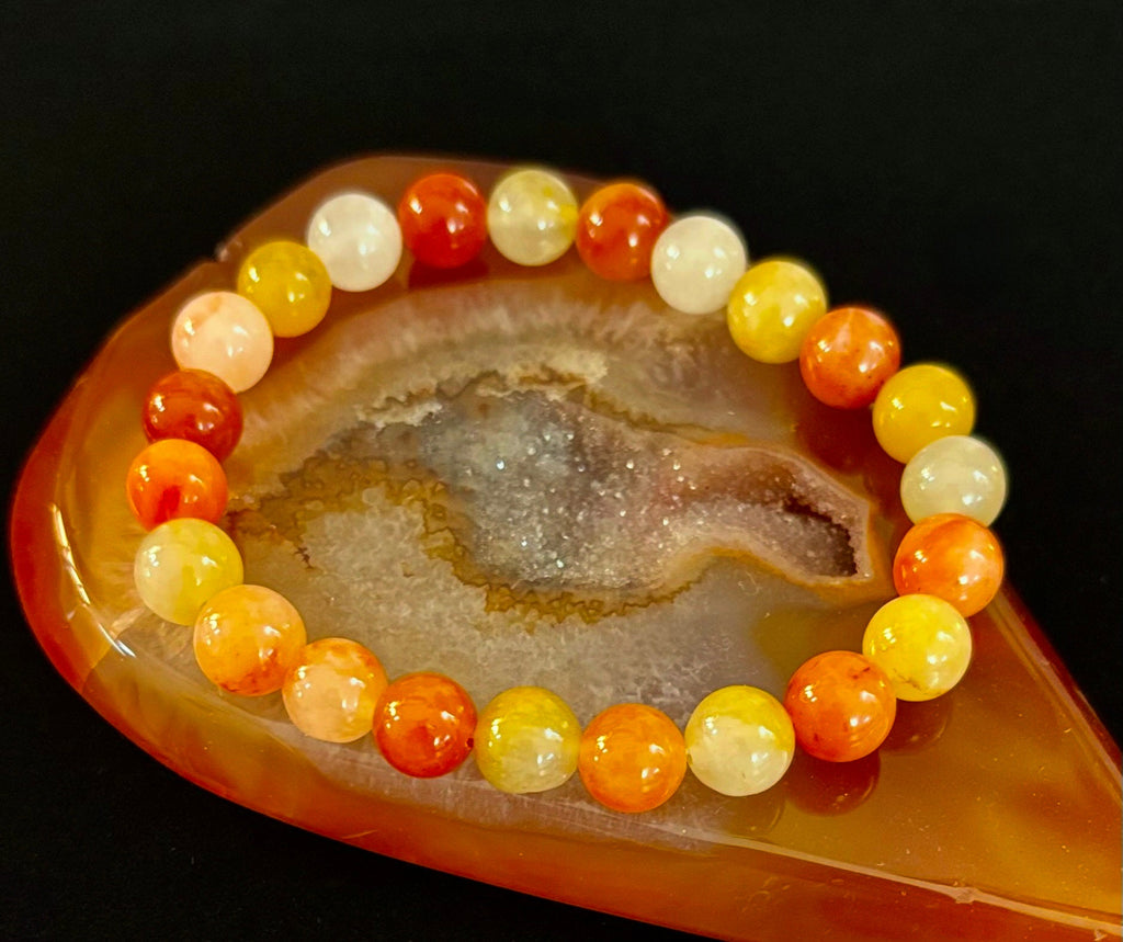Red Aventurine Bracelet – Confidence, Creativity & Grounded Energy (Medium to Large Wrists)