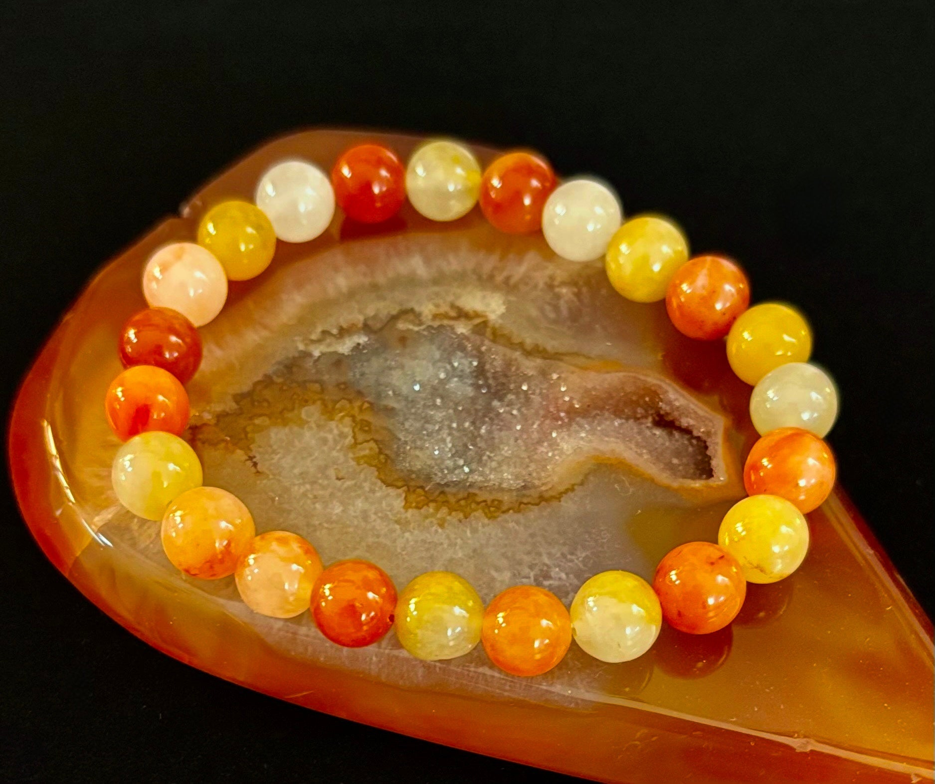 Red Aventurine Bracelet – Confidence, Creativity & Grounded Energy (Medium to Large Wrists)