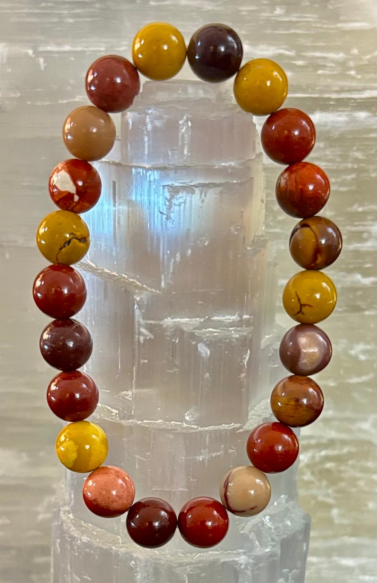 Mookaite Bracelet – Inner Strength, Grounded Energy & Vitality (Medium-Large Wrists)