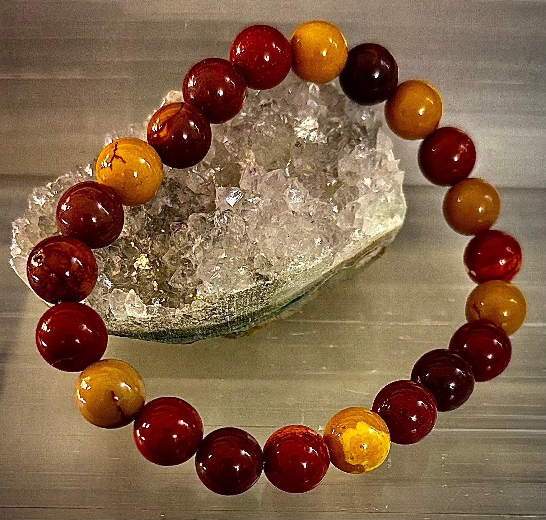 Mookaite Bracelet – Inner Strength, Grounded Energy & Vitality (Medium-Large Wrists)