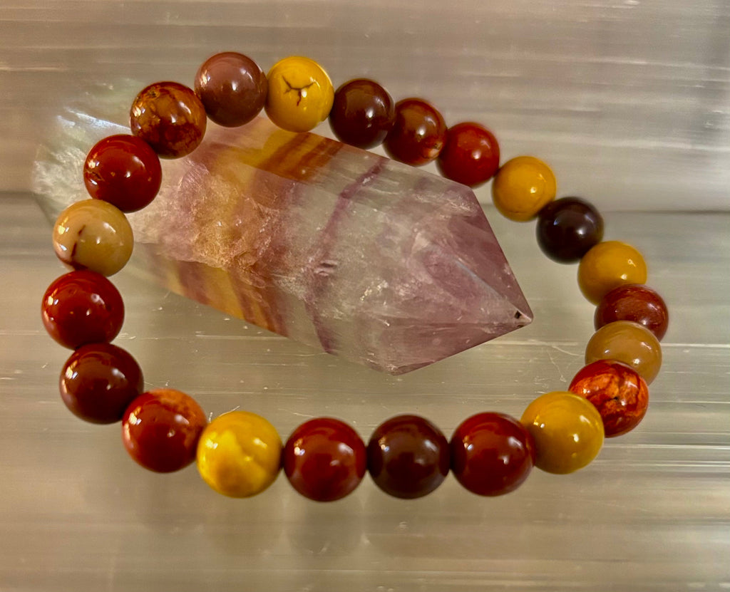 Mookaite Bracelet – Inner Strength, Grounded Energy & Vitality (Medium-Large Wrists)