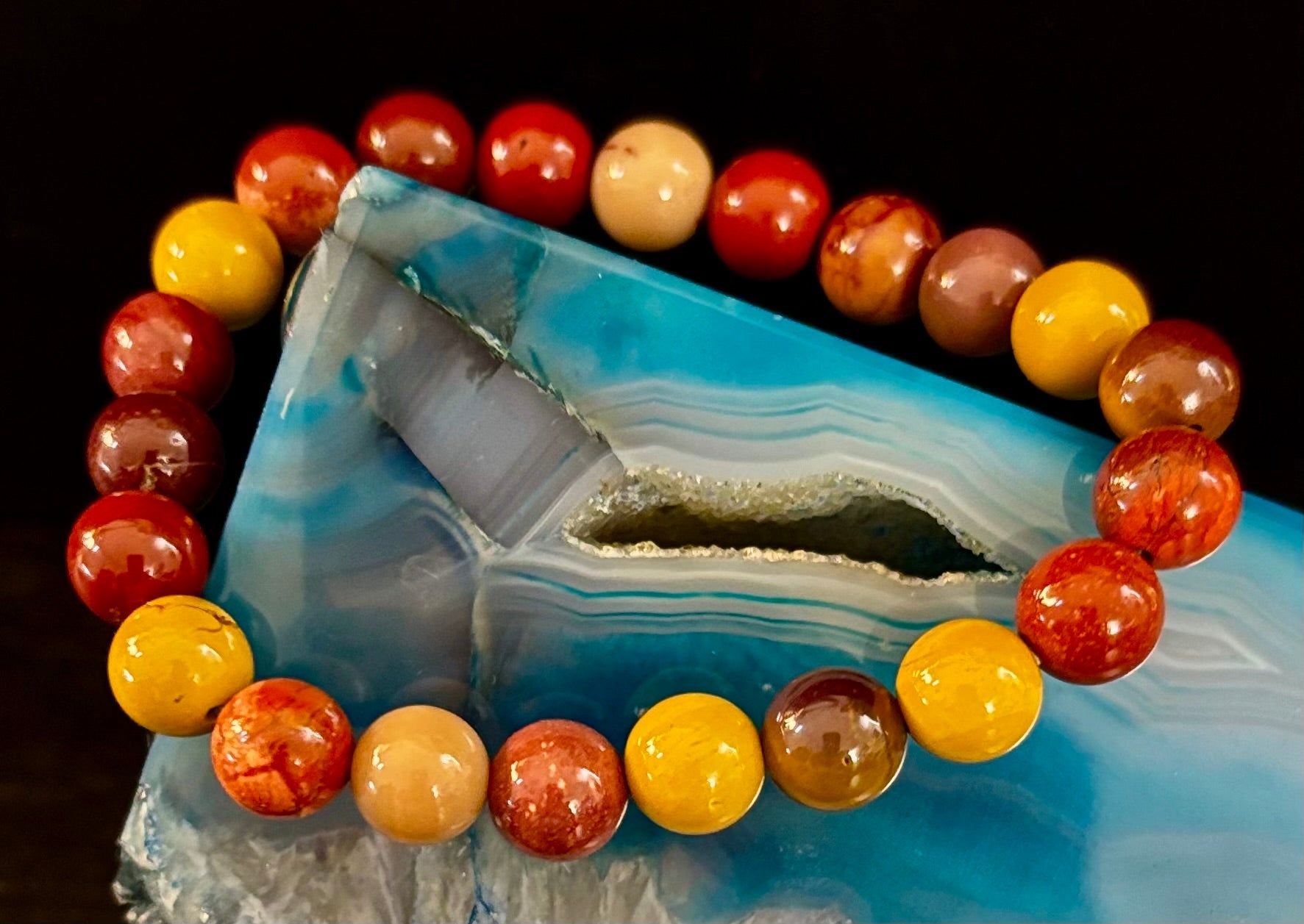 Mookaite Bracelet – Inner Strength, Grounded Energy & Vitality (Medium-Large Wrists)