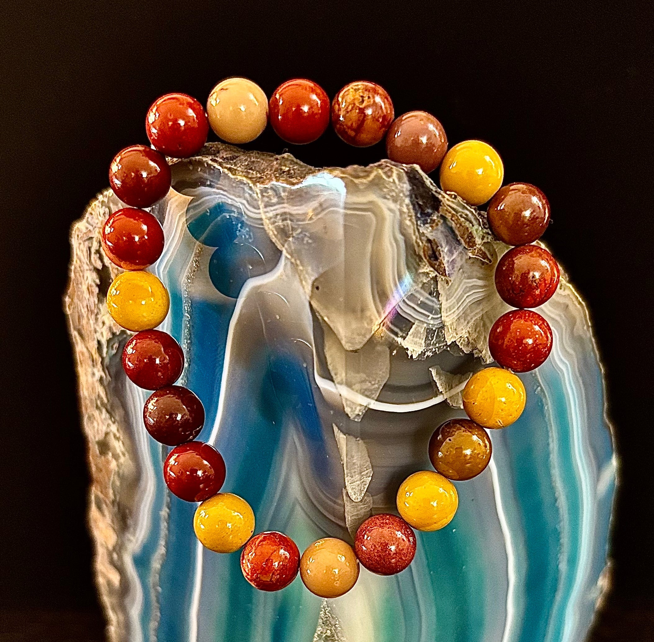 Mookaite Bracelet – Inner Strength, Grounded Energy & Vitality (Medium-Large Wrists)