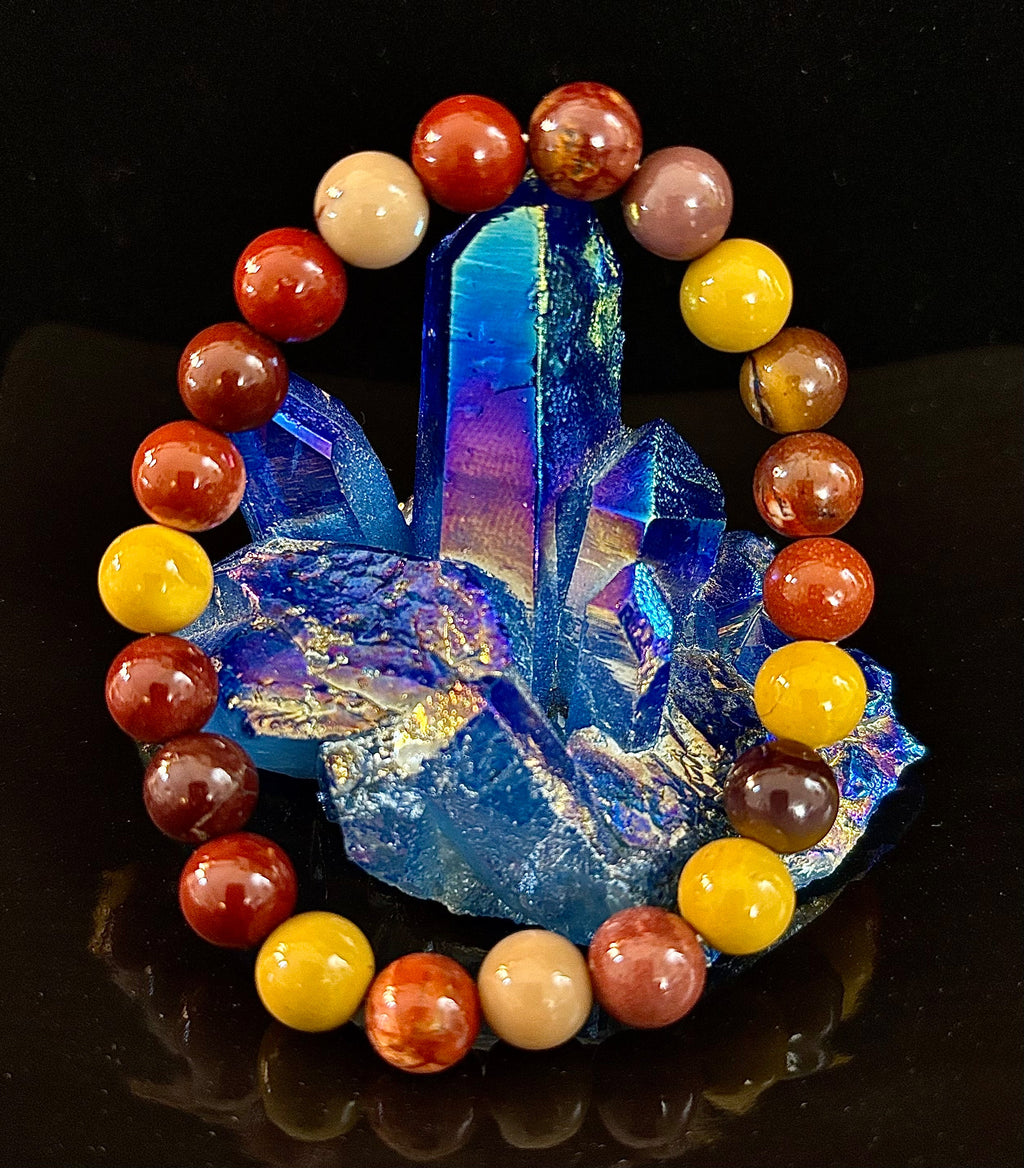 Mookaite Bracelet – Inner Strength, Grounded Energy & Vitality (Medium-Large Wrists)