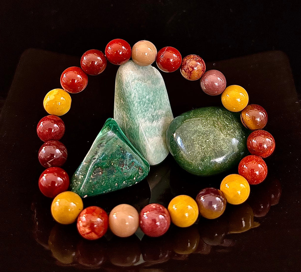 Mookaite Bracelet – Inner Strength, Grounded Energy & Vitality (Medium-Large Wrists)