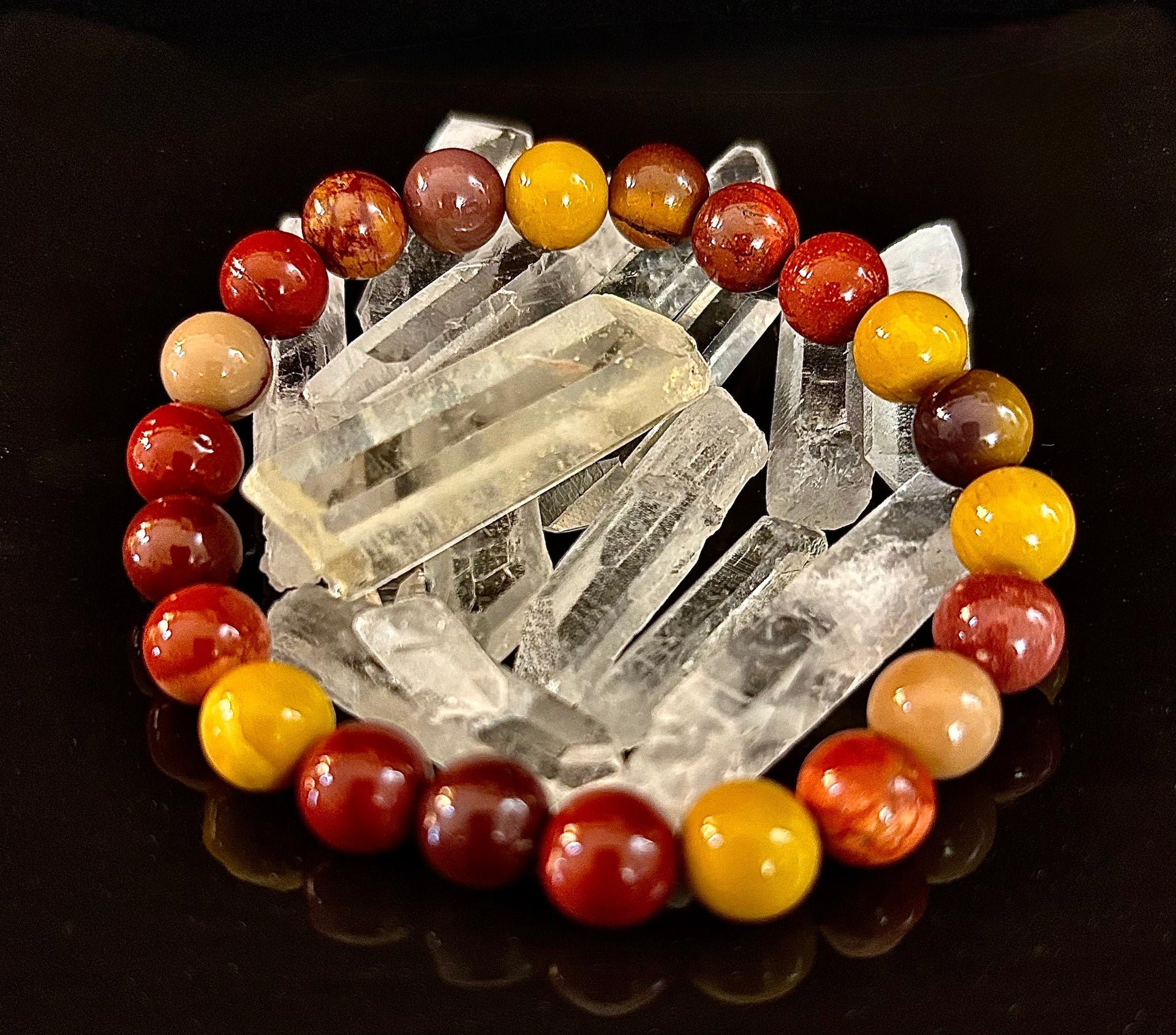 Mookaite Bracelet – Inner Strength, Grounded Energy & Vitality (Medium-Large Wrists)
