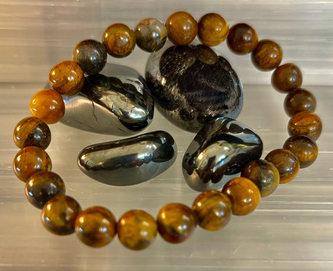 Tiger Iron Bracelet – Strength, Focus & Grounded Power (Medium to Large Wrists)
