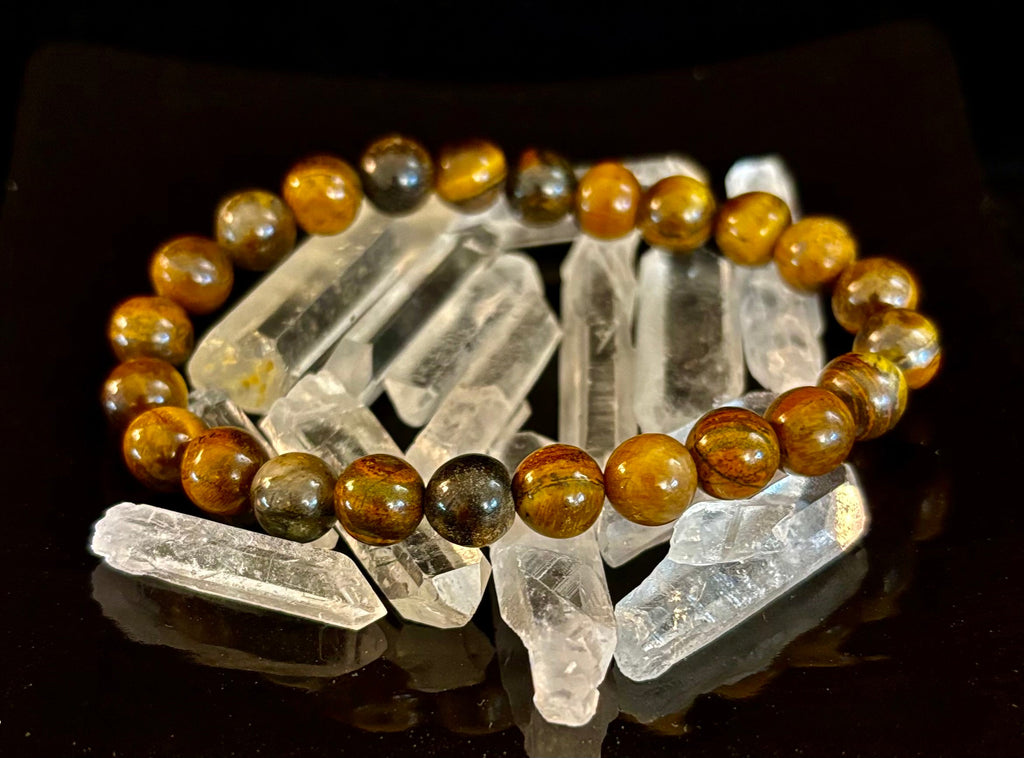 Tiger Iron Bracelet – Strength, Focus & Grounded Power (Medium to Large Wrists)