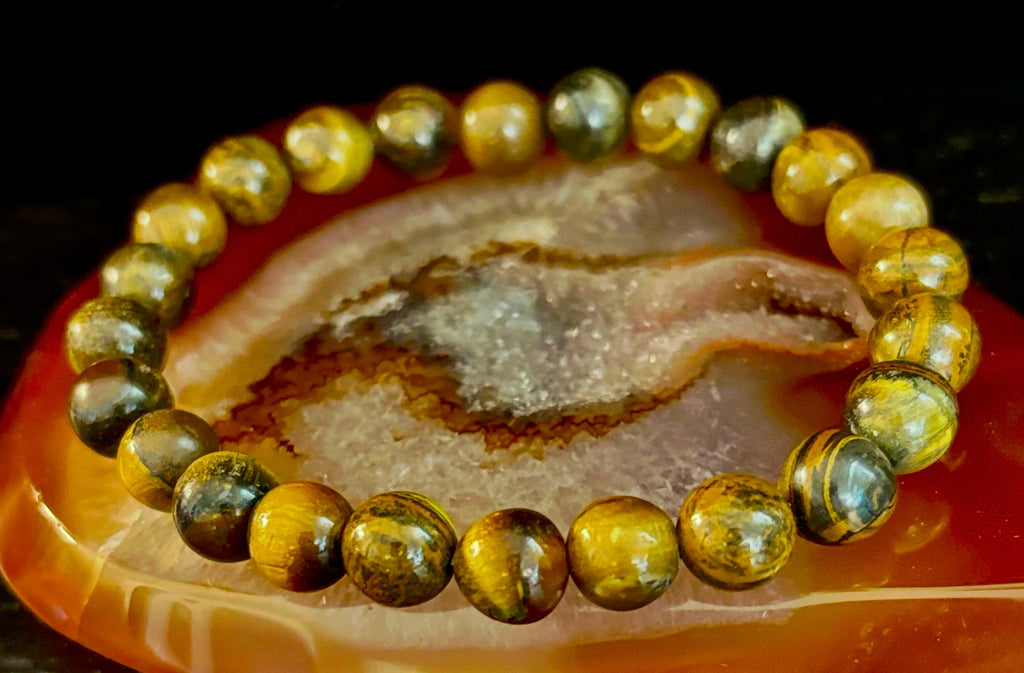 Tiger Iron Bracelet – Strength, Focus & Grounded Power (Medium to Large Wrists)