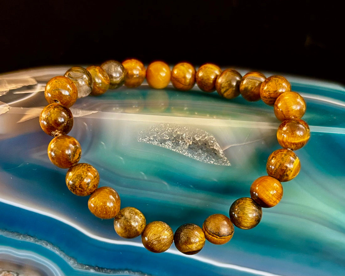 Tiger Iron Bracelet – Strength, Focus & Grounded Power (Medium to Large Wrists)