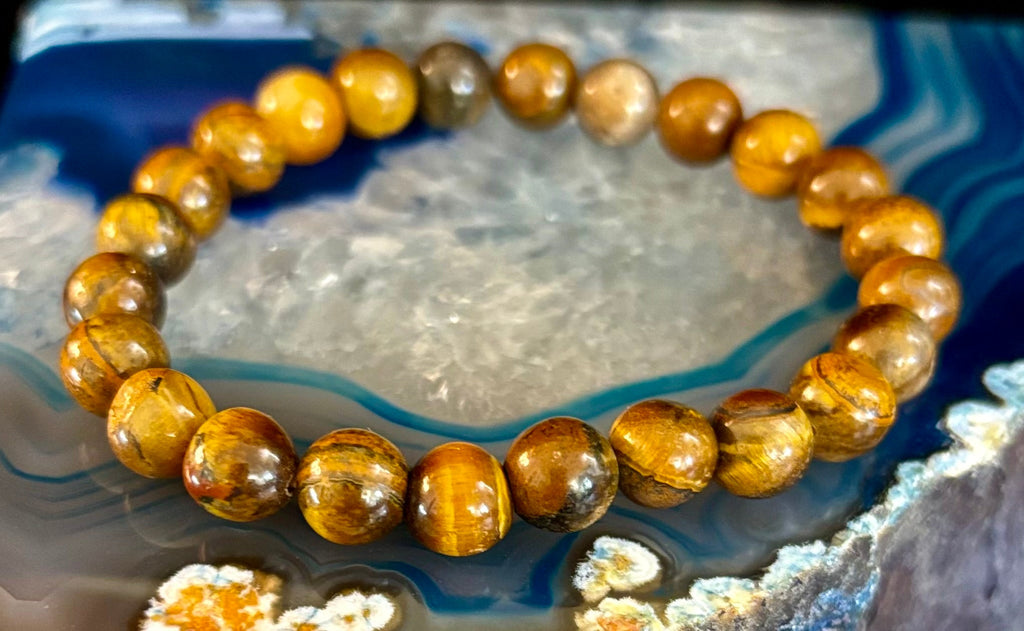 Tiger Iron Bracelet – Strength, Focus & Grounded Power (Medium to Large Wrists)