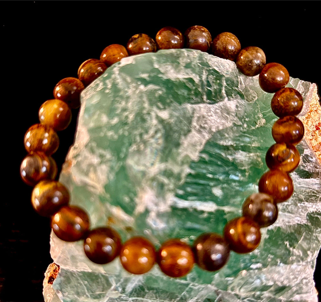 Tiger Iron Bracelet – Strength, Focus & Grounded Power (Medium to Large Wrists)