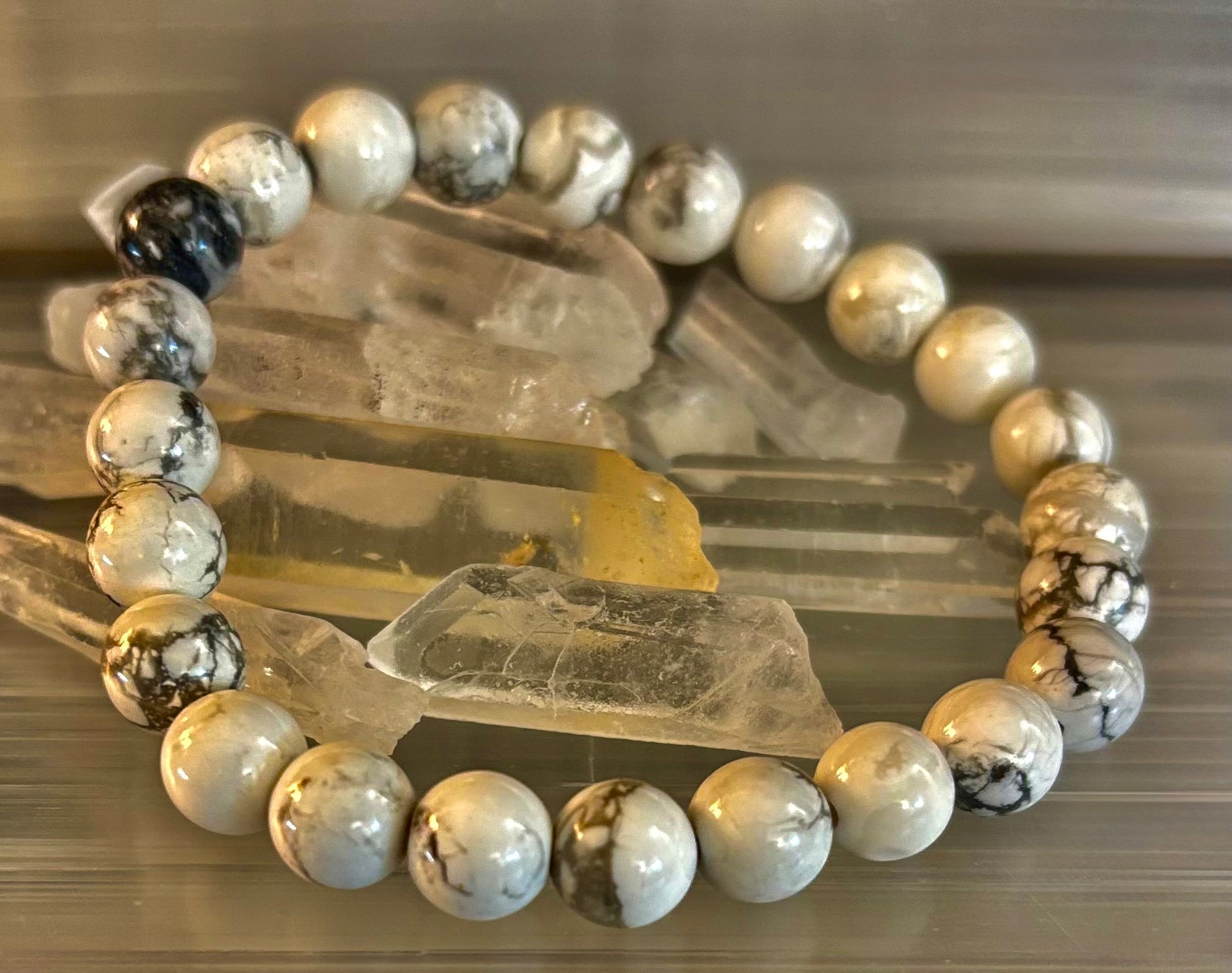 White Howlite Bracelet – Calm, Clarity & Inner Peace