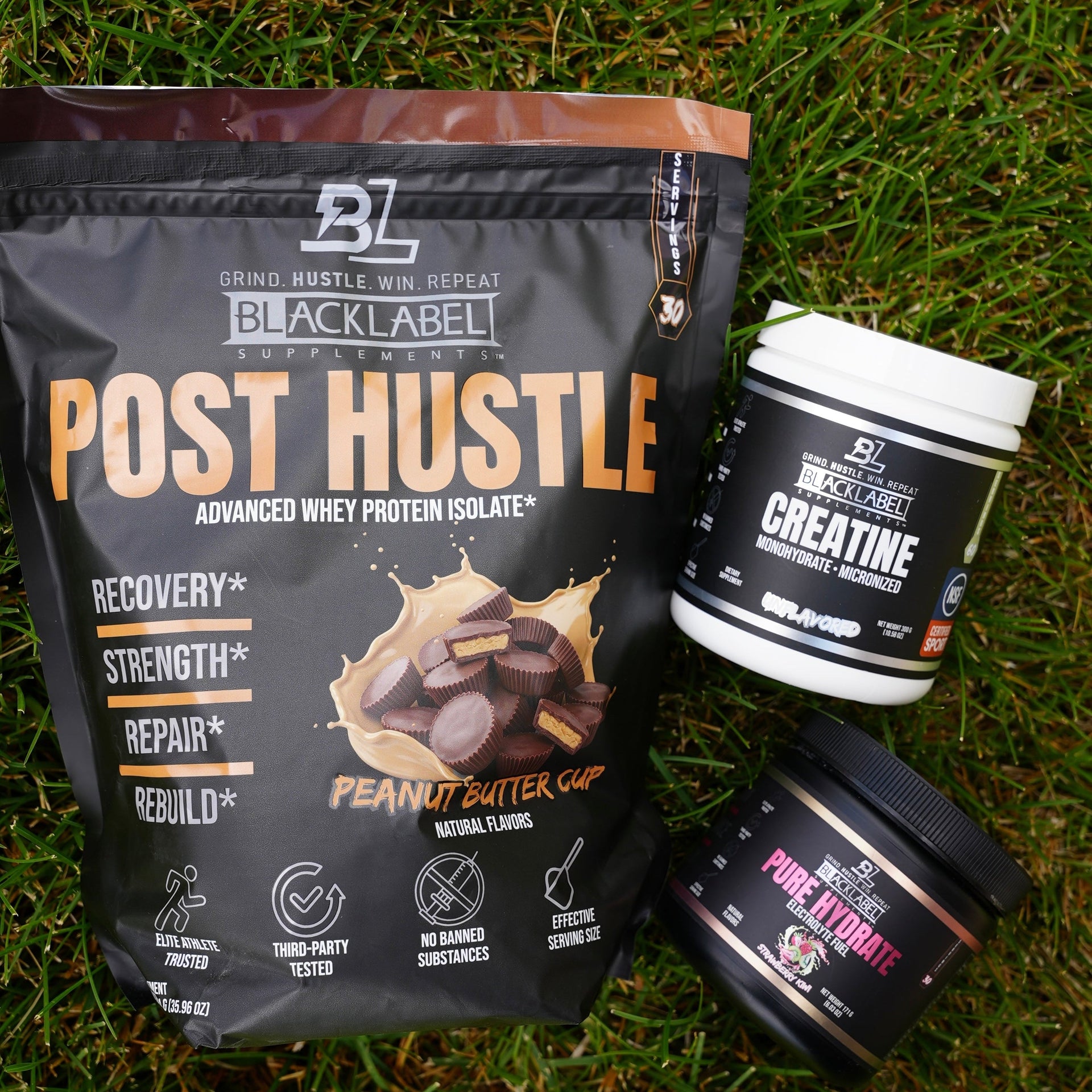 Starter Stack Athletic Supplement Bundle: Protein, Creatine & Hydrate