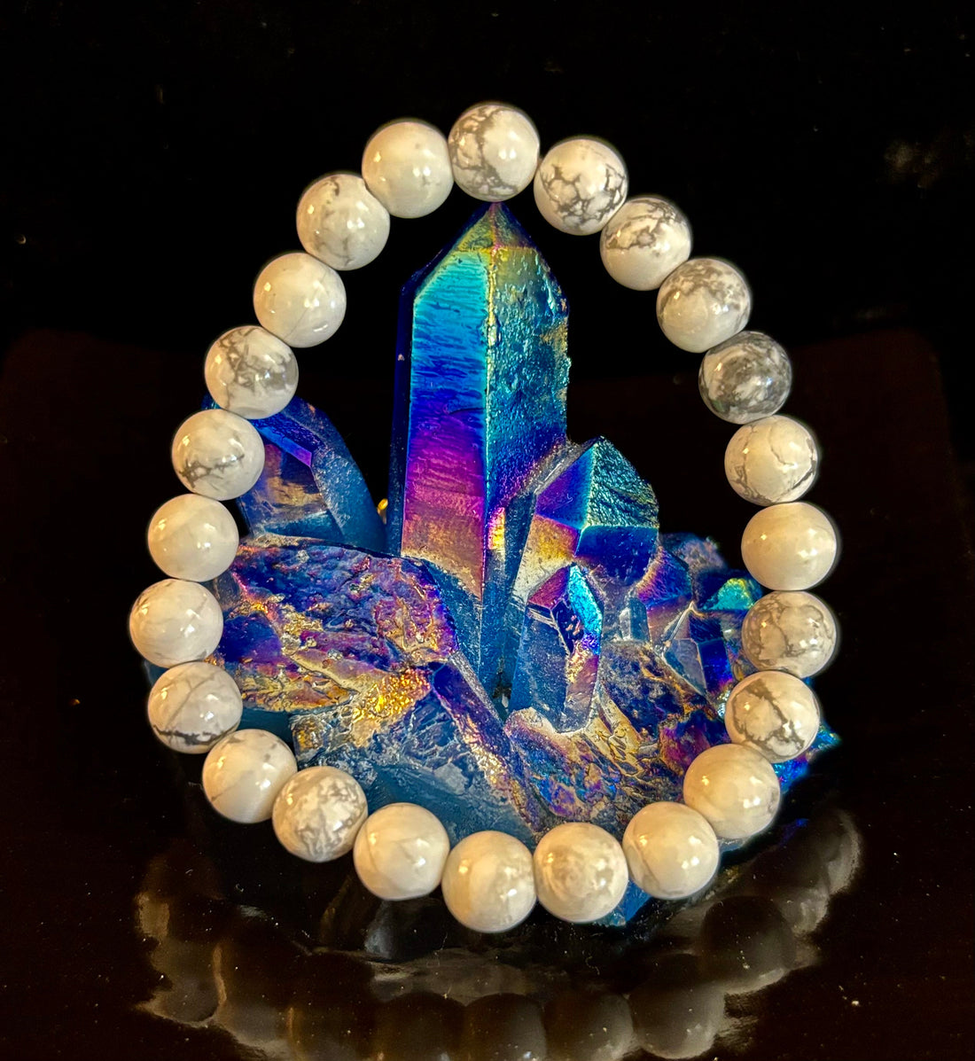 White Howlite Bracelet – Calm, Clarity & Inner Peace