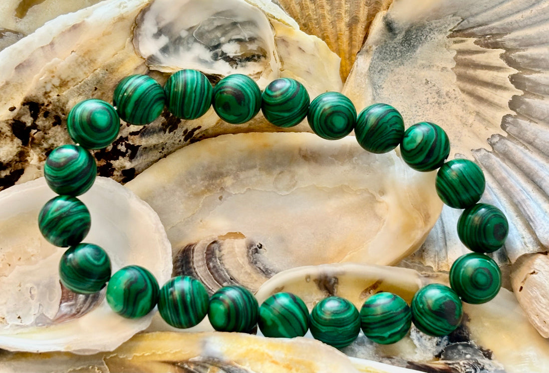 Malachite Bead Bracelet – Transformation and Protection