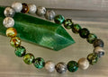Tranquil Power Bracelet – African Turquoise, Tiger Eye & Map Stone (Large Wrists)