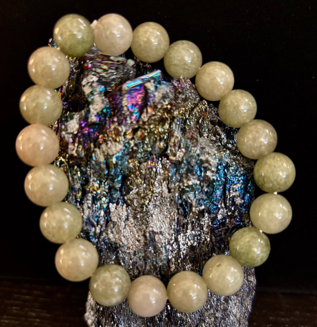 Jade Abundance & Prosperity Bracelet – 8mm or 10mm Beads (Medium to Large Wrists)