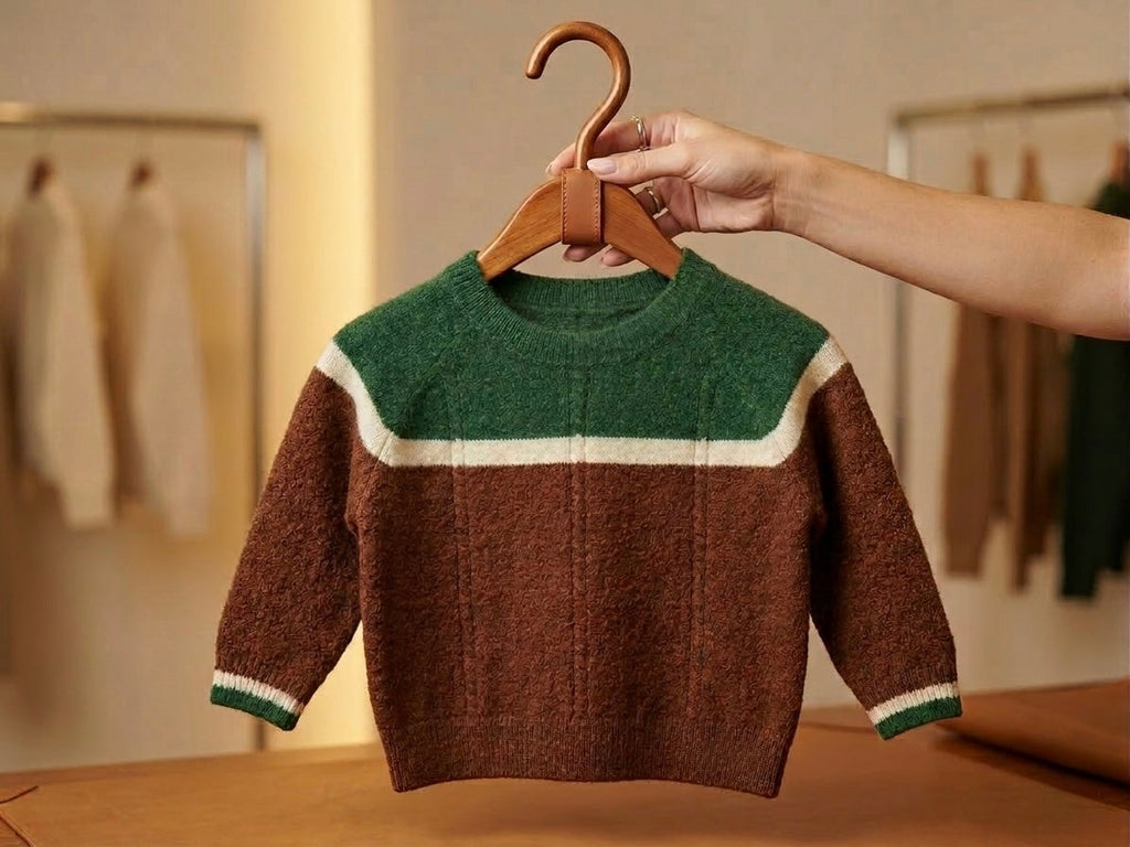 100% Merino Wool Kids Sweater: Heirloom Winter Knitwear