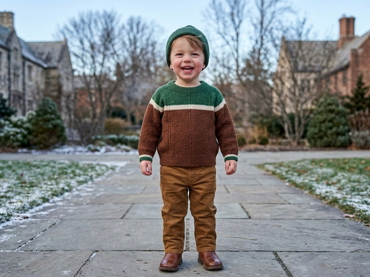 100% Merino Wool Kids Sweater: Heirloom Winter Knitwear