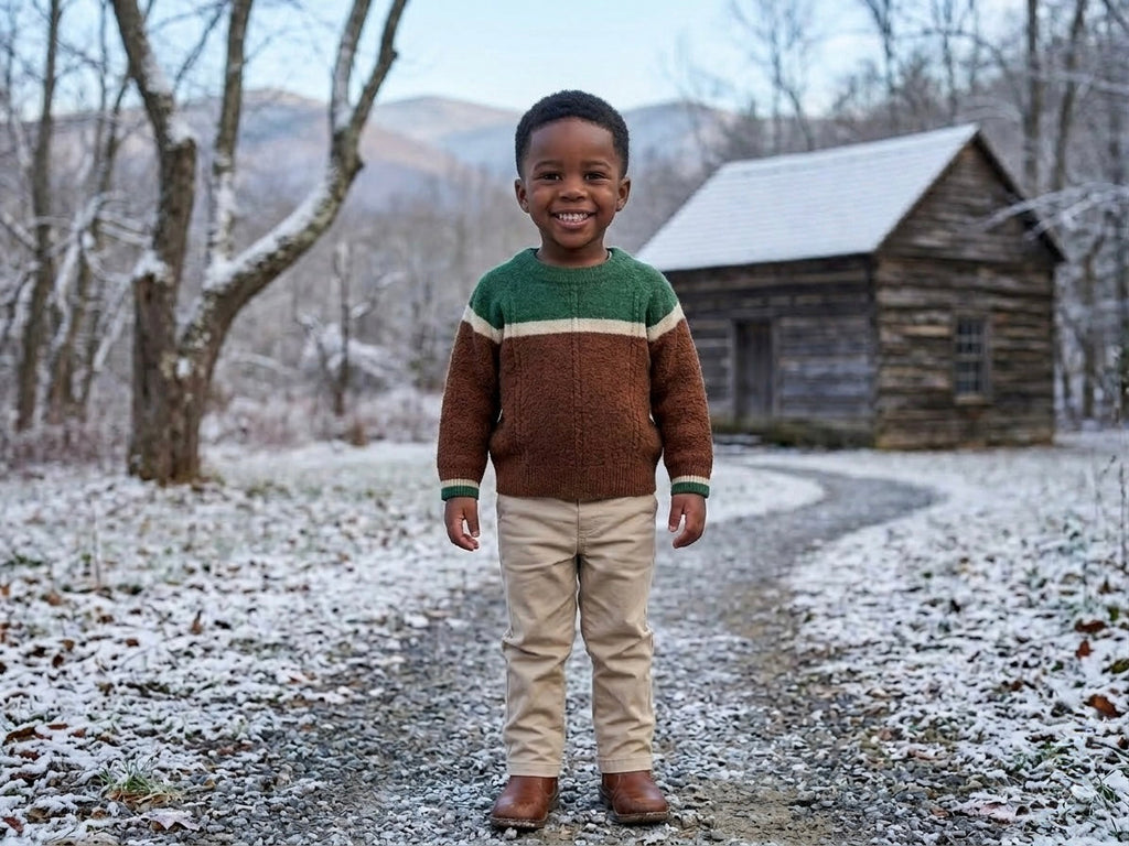 100% Merino Wool Kids Sweater: Heirloom Winter Knitwear