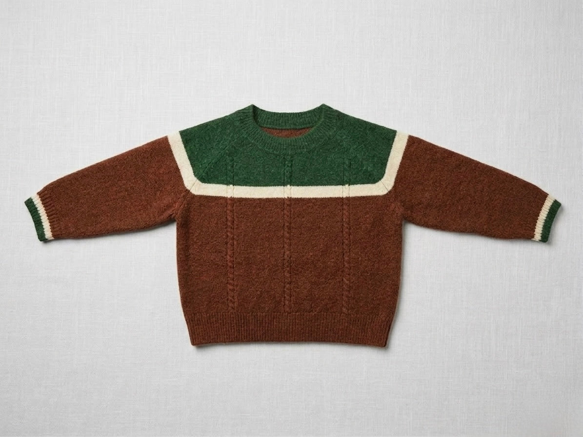 100% Merino Wool Kids Sweater: Heirloom Winter Knitwear