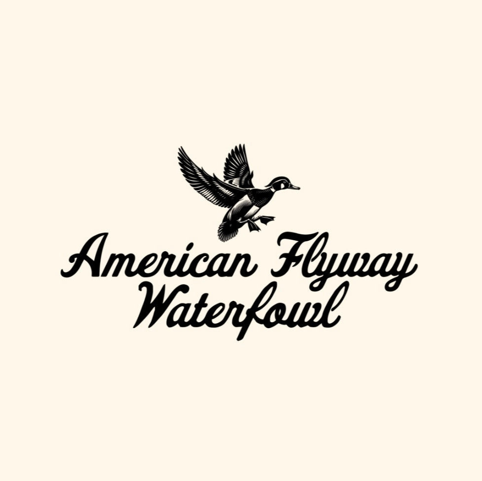 Vintage Wood Duck Logo Design in Ivory