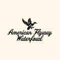 Vintage Wood Duck Logo Design in Ivory