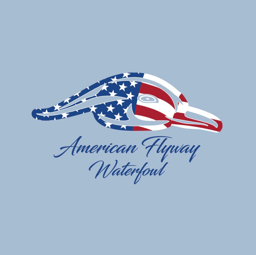 Stars and Stripes Tee - Light Blue with Pocket