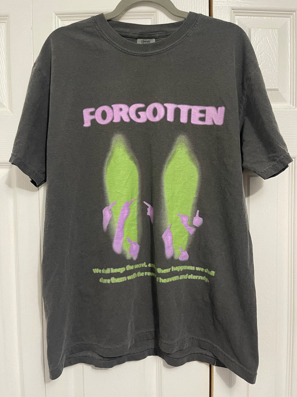 Paranormal Forgotten Garment Dyed Streetwear Graphic T-Shirt - Image 6