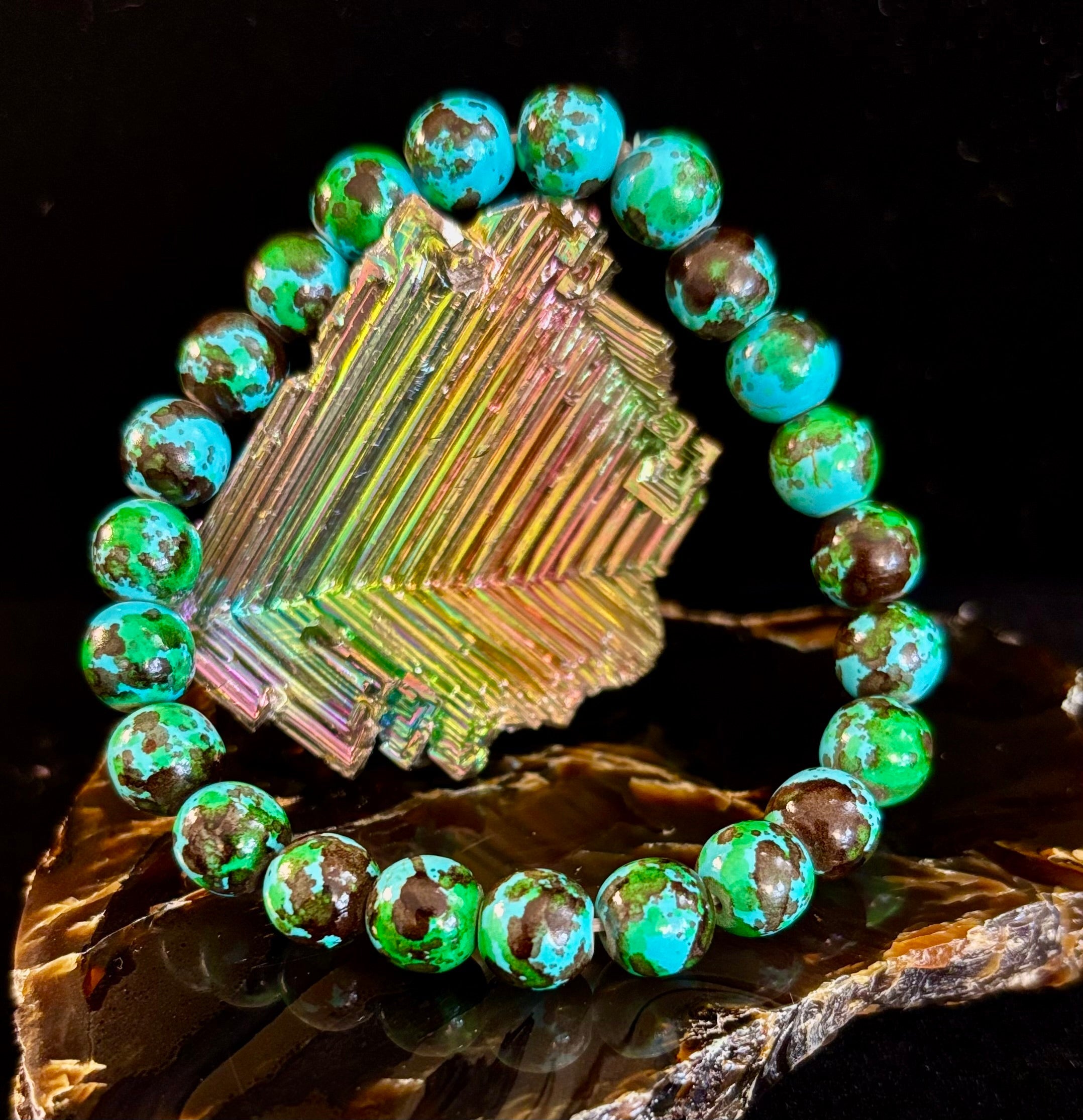 Bohemian Beach Vibes Anti-Anxiety Bracelet – 8mm Calming Beads for Medium Wrists 🌴💆‍♀️🌊