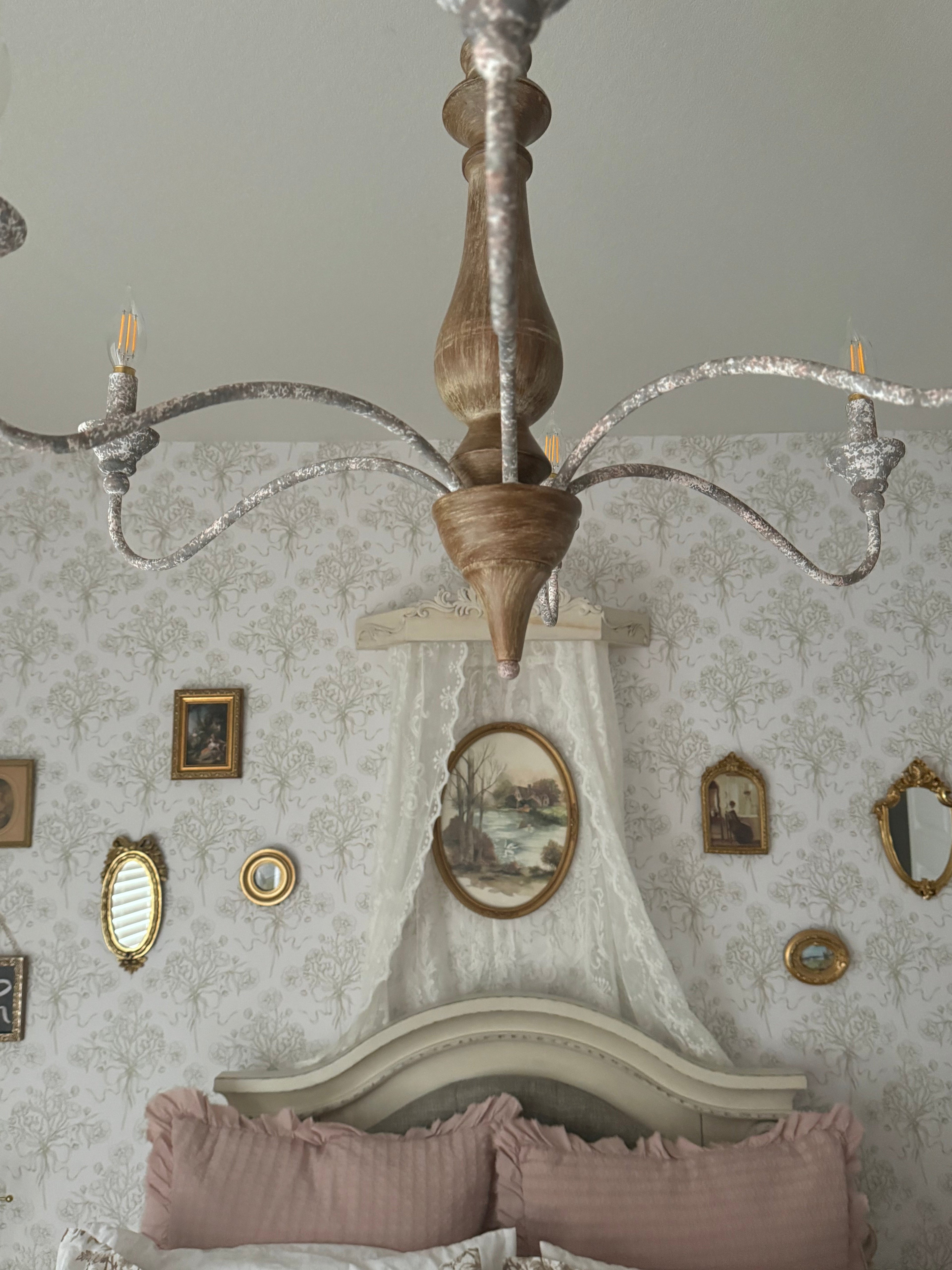 Adeline Floral Wallpaper - Dusty-Rose & Off-White Cottagecore