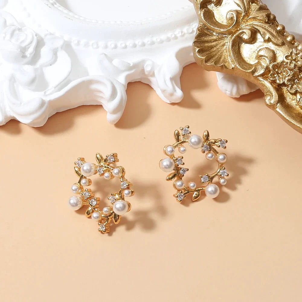 Pearl Wreath Earrings