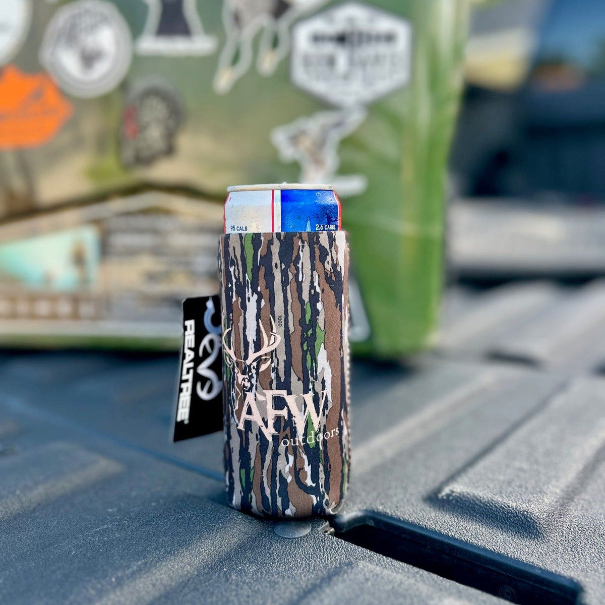Buck Logo Drink Koozies - Skinny Can